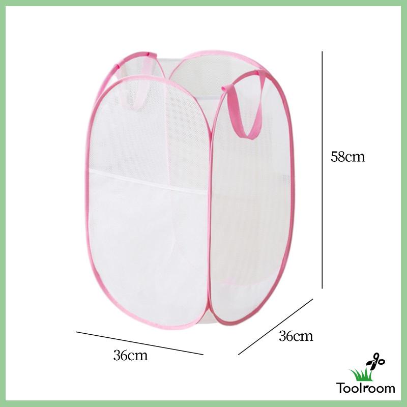 Giỏ Lưới Đựng Đồ Giặt Ủi / Đồ Dùng Có Thể Gấp Gọn Tiện Dụng Mang Theo Du Lịch / Cắm Trại