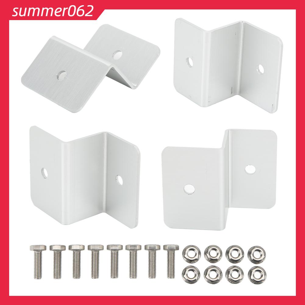 Summer062 Bảng điều khiển năng lượng mặt trời 4 CÁI gắn giá đỡ hợp kim nhôm Z cho hệ thống phát điện ngoài