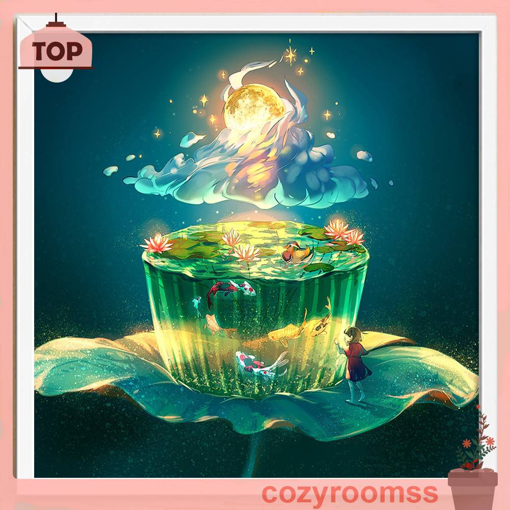 Toàn Bộ Bộ Tranh Thêu Chữ Thập 11CT Hình Hoa Sen