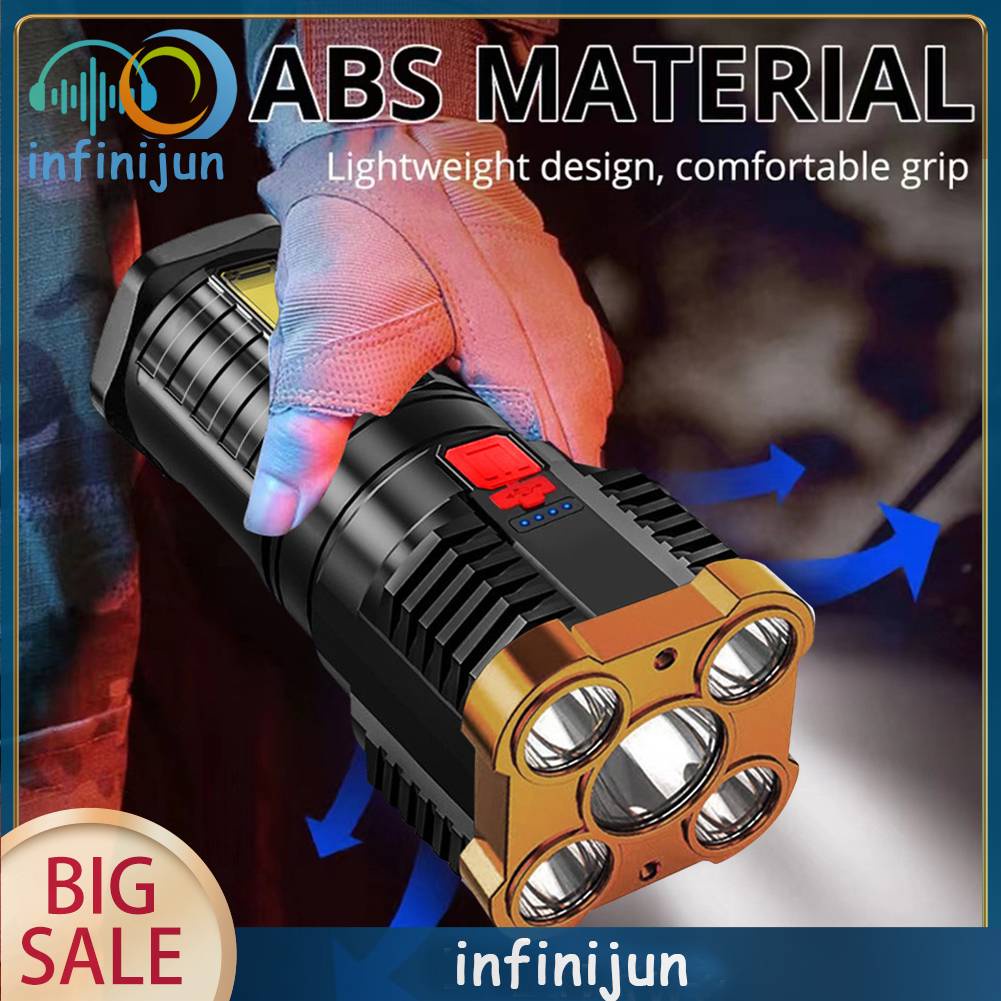 Đèn Pin Sạc USB 500LM COB 500LM Tiện Dụng Cho Hoạt Động Ngoài Trời