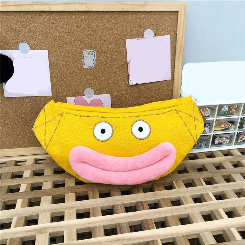 Túi Đeo Chéo Vai Sức Chứa Lớn Hình Bán Nguyệt Hoạt Hình Phong Cách Hàn Quốc Cho Nữ