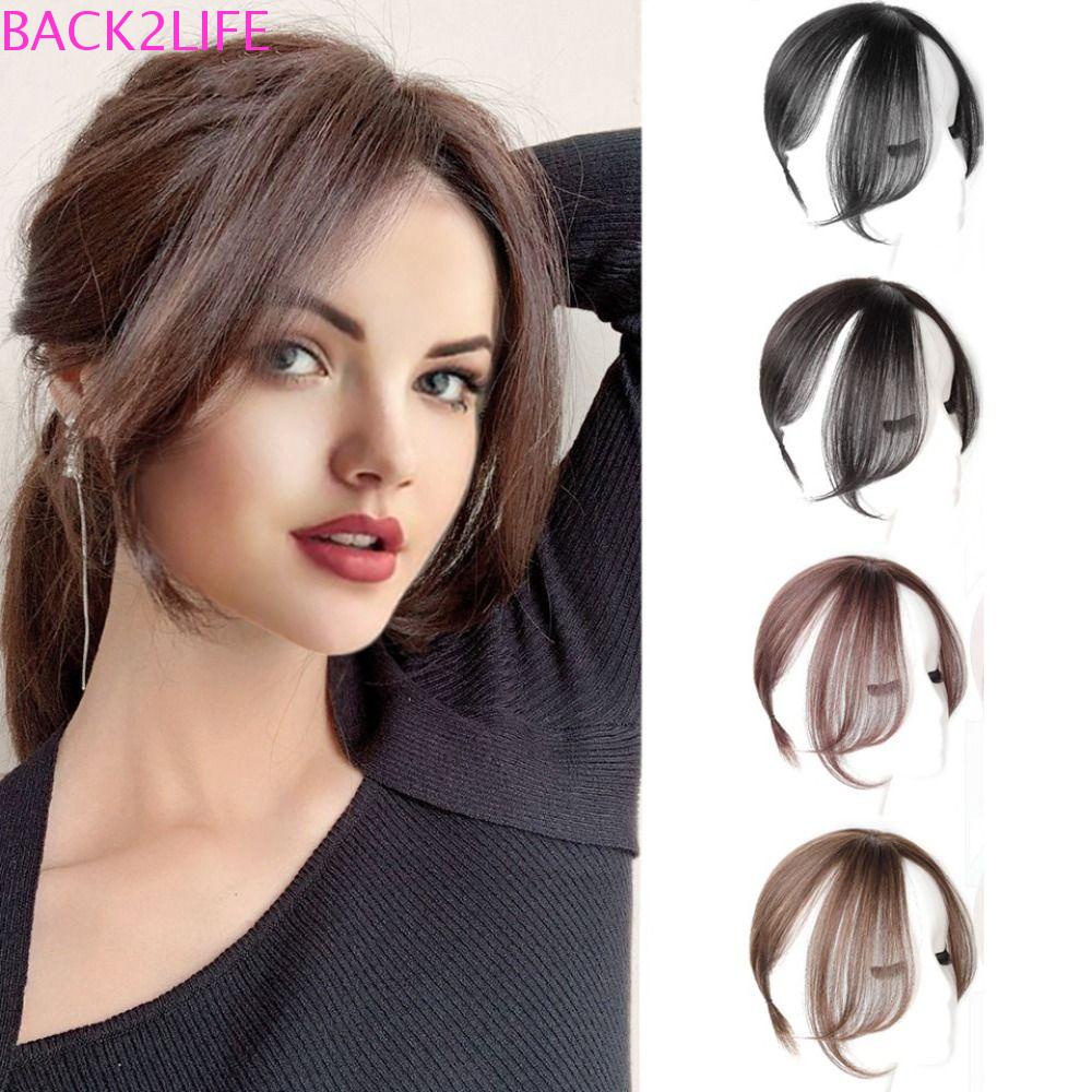 Tóc Giả 3D Màu Đen / Nâu Vô Hình Chịu Nhiệt Độ Cao Kiểu Pháp Cho Nữ BACK2LIFE