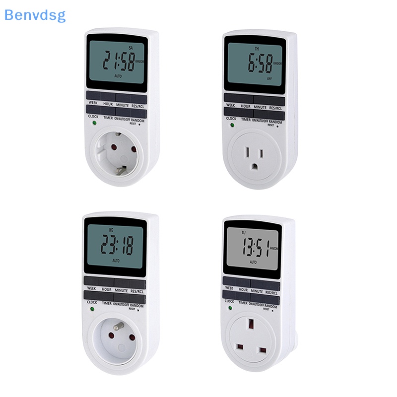 Đồng Hồ Hẹn Giờ Điện Tử 24 Giờ Cyclic EU UK US FR Chuyên Dụng Cho Nhà Bếp