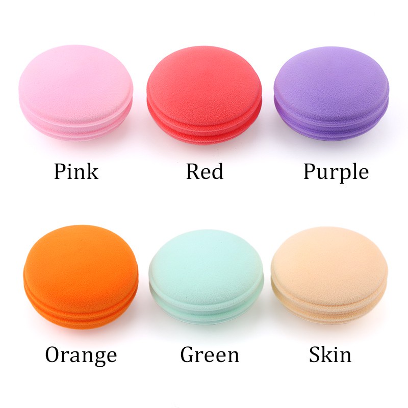 Set 20 / 50 Mút Trang Điểm Hình Bánh macaron Dễ Thương