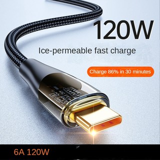 Dây cáp sạc usb type c sạc nhanh 120w 6a