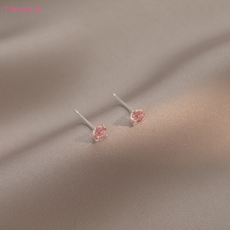 Khuyên Tai Tròn Mạ Bạc 925 Đính Đá Zircon Phong Cách Cổ Điển Mới