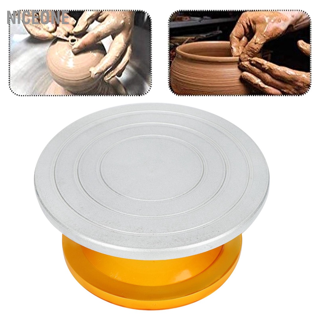 NiceOne Bàn xoay thép nhựa 25cm 30cm gốm đất sét nhựa nền tảng đám mây sửa chữa bàn trống bánh gắn hoa bàn xoay hướng dẫn sử dụng Bàn xoay thanh Amoy