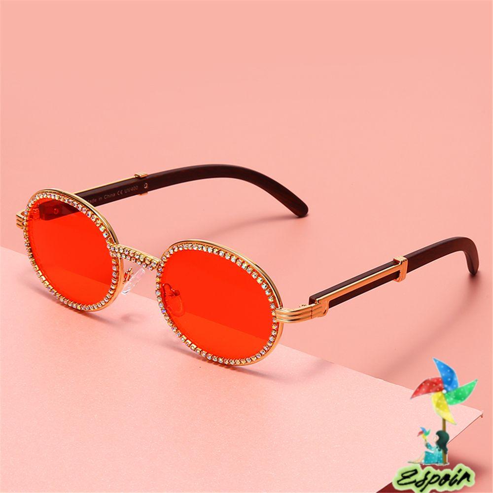 ESPO Kính Mát Gọng Oval Chống Tia UV400 Phong Cách Vintage