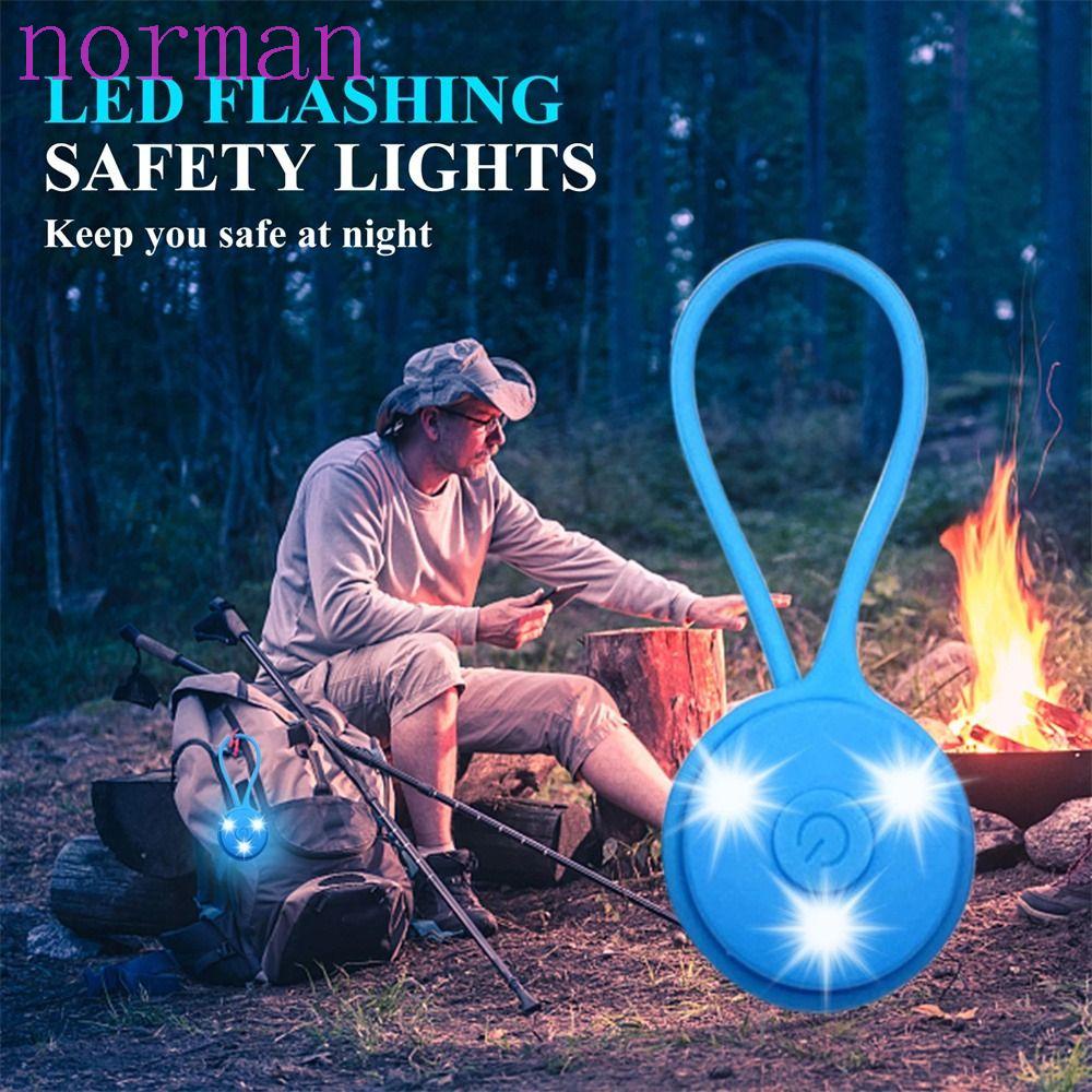 NORMAN Đèn LED Mini Bằng Silicone Gắn Balo Tiện Dụng Cho Các Hoạt Động Ban Đêm Ngoài Trời