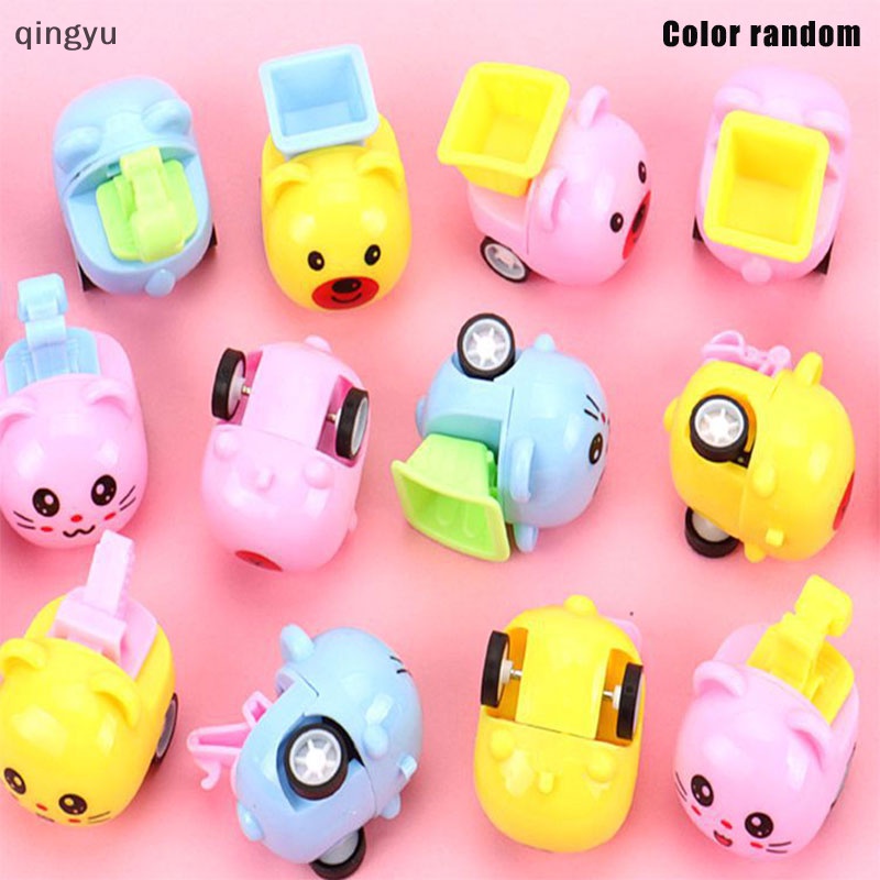 1 Đồ Chơi Xe Công Trường Kéo Dây Sau Lưng Vui Nhộn Cho Bé