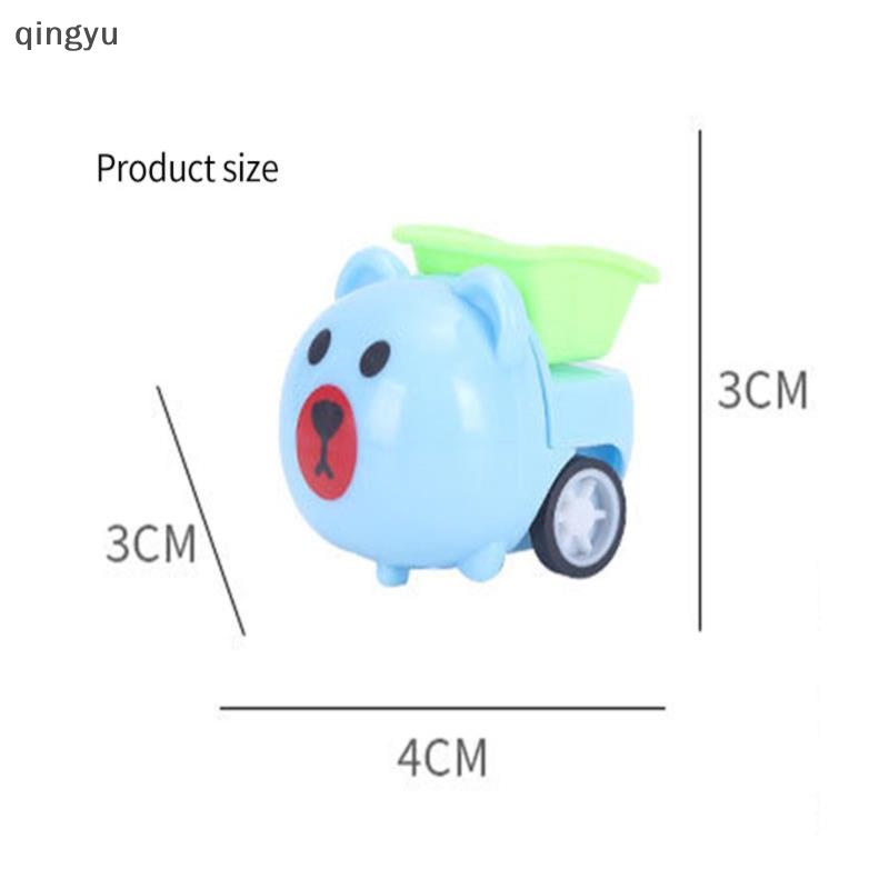 1 Đồ Chơi Xe Công Trường Kéo Dây Sau Lưng Vui Nhộn Cho Bé