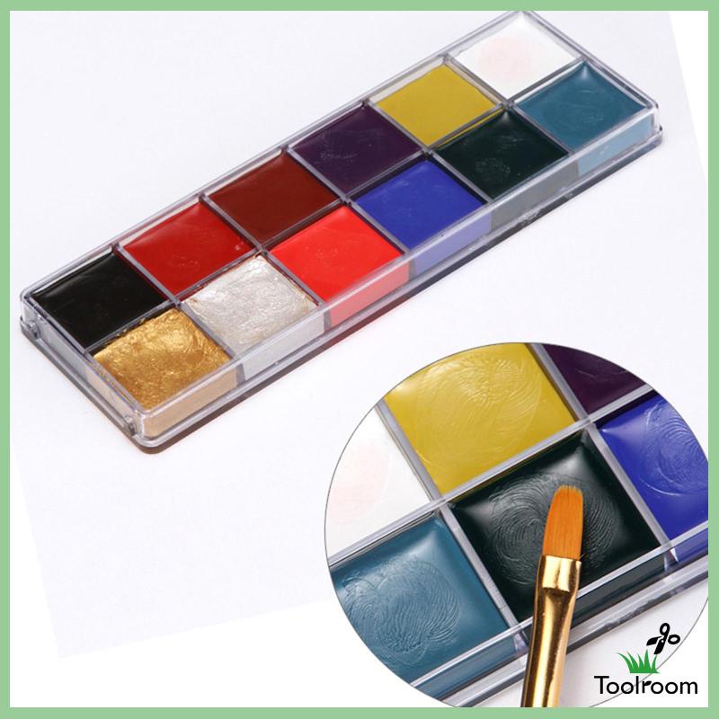 Bảng 12 Màu Vẽ Cơ Thể Hóa Trang Halloween