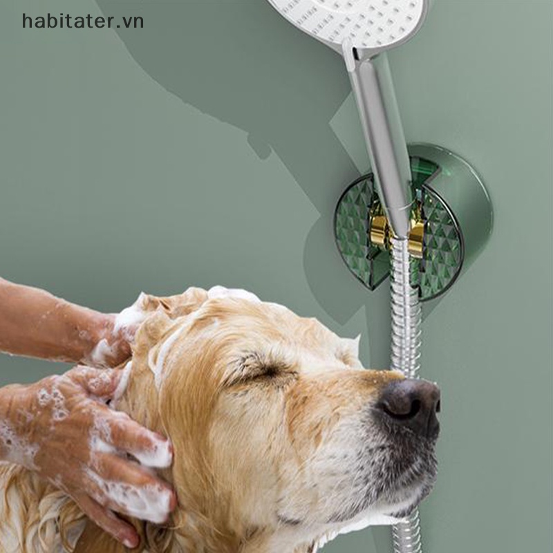 Giá Đỡ Vòi Hoa Sen Tự Dính Có Móc Treo Thông Dụng Cho Nhà Tắm