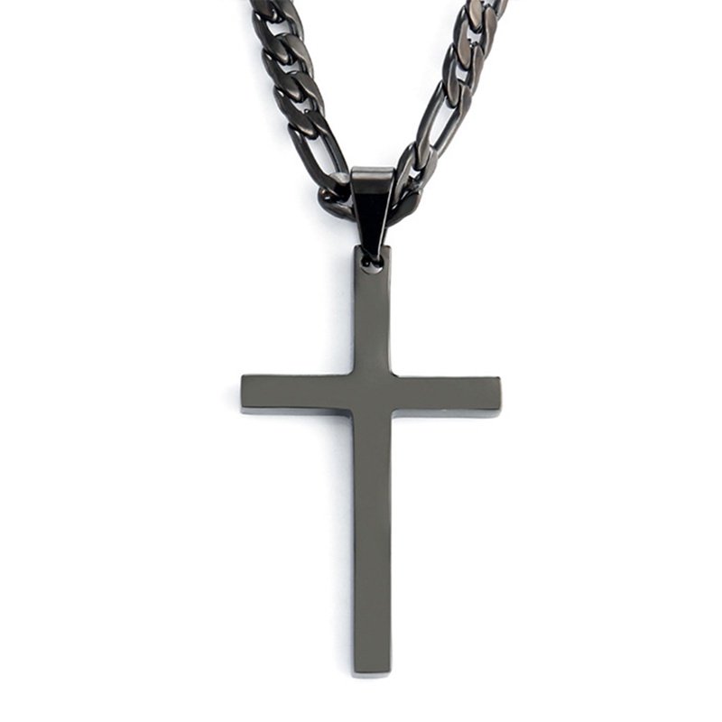 Ygt Vòng cổ Thép Titan Mặt Thánh Giá Cá Tính Cho Nam Nữ