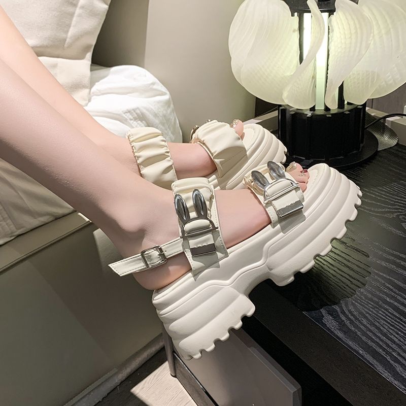 FEIJIANU dép sandal nữ giày sandal nữ dép đế cao đi biển Thoải Mái Xinh Xắn  26Z230608