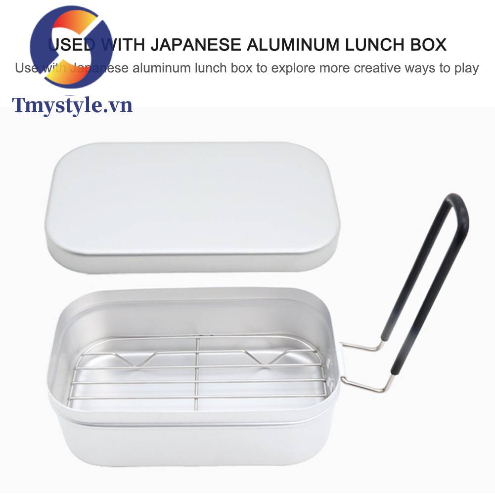 Hộp Đựng Cơm Trưa Bằng Thép Không Gỉ Tiện Dụng Mang Theo Du Lịch Cắm Trại