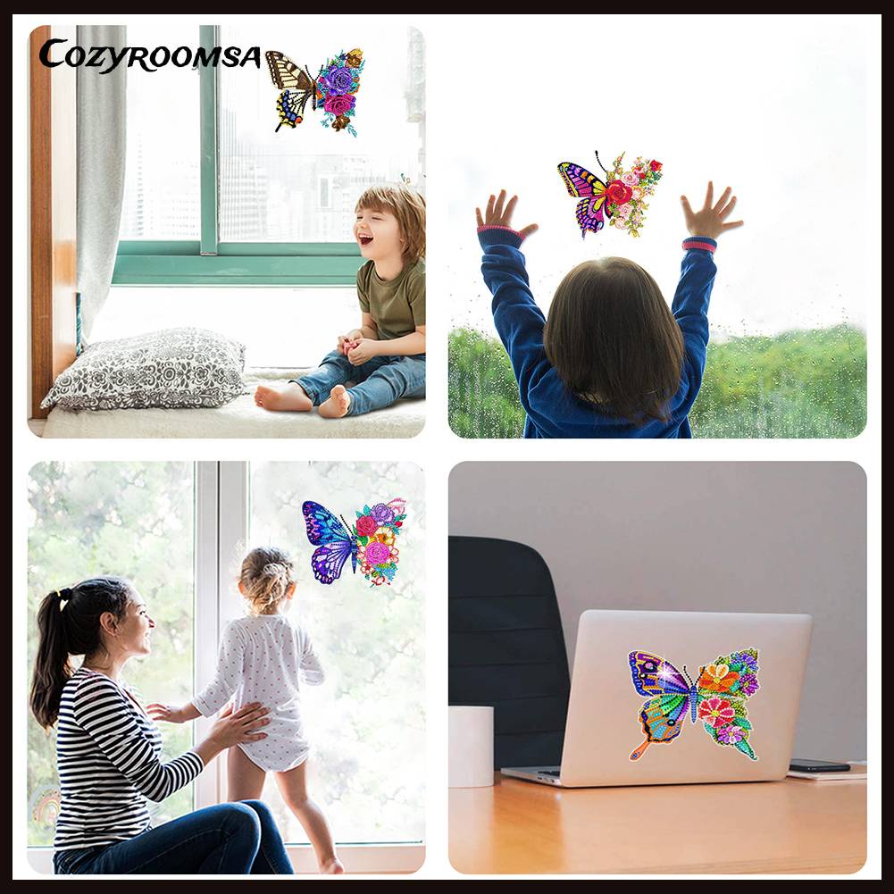 Sticker Khảm Đá Dán Trang Trí Hình Động Vật