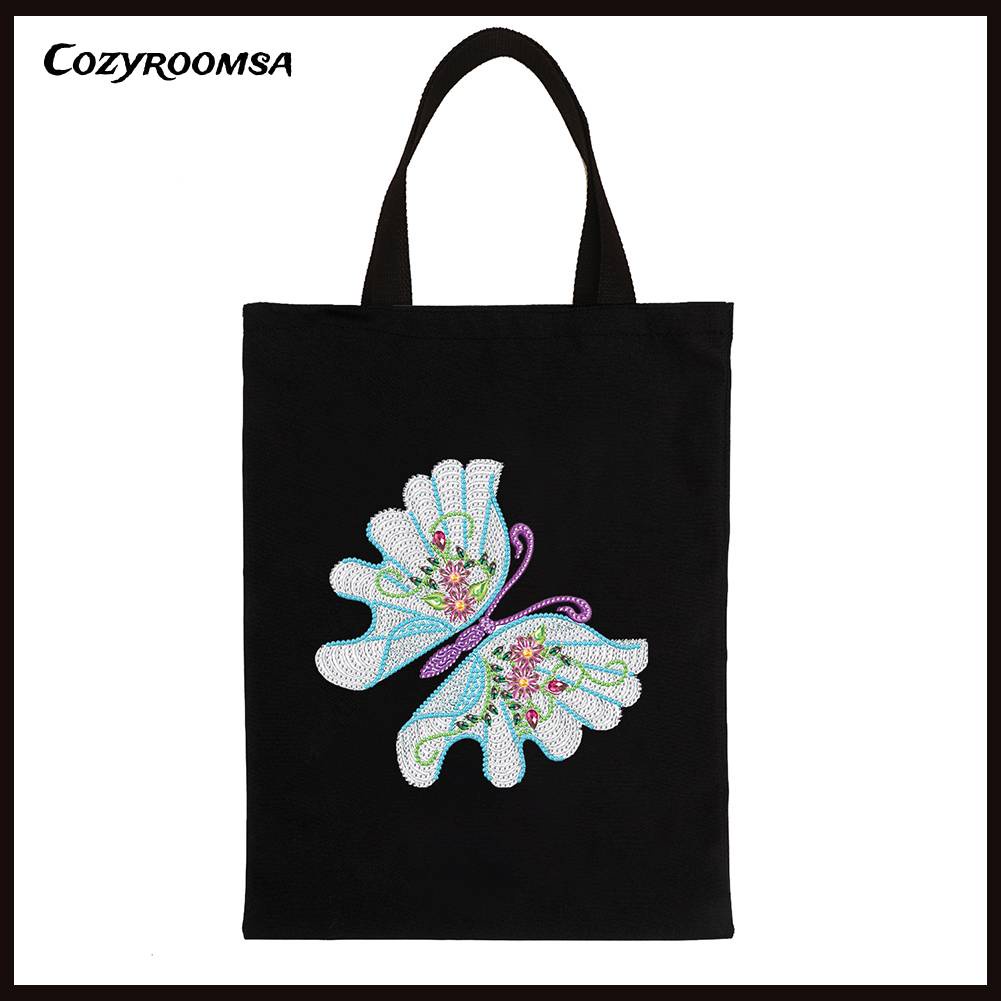 Túi Tote Đính Đá Thân Thiện Với Môi Trường Tự Làm Thời Trang