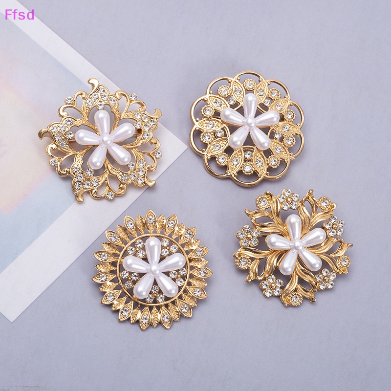 {Ffsd} Ghim Cài Áo Hợp Kim Hình Hoa Đính Đá Và Ngọc Trai Đơn Giản Sáng Tạo Thời Trang Phù Hợp Với Phụ Nữ * Bán Chạy