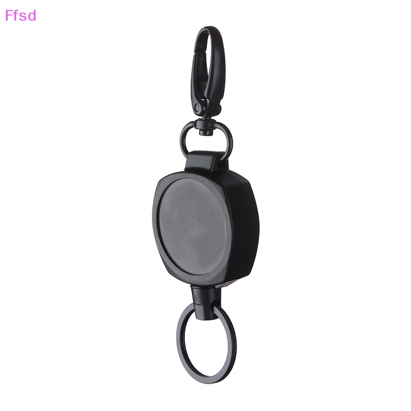 {Ffsd} Móc Khóa Thể Thao Dạng Kéo Ba Lô Tròn Màu Đen Đơn Giản Cổ Điển Có Thể Thu Gọn Dễ Dàng Bán Chạy