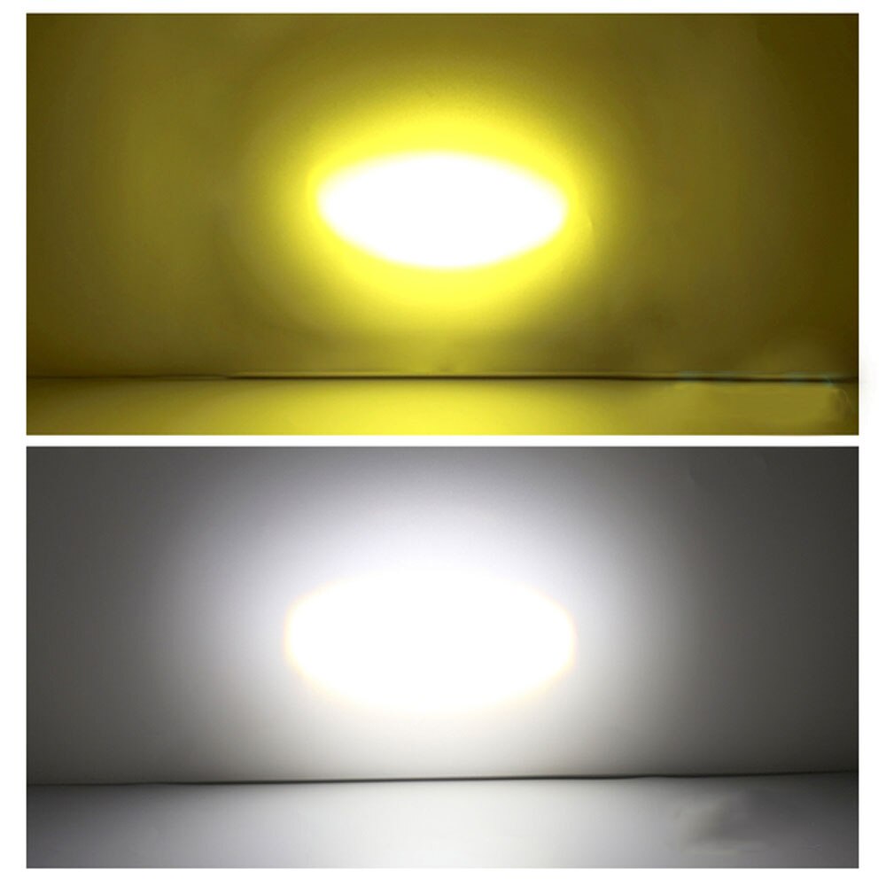 1 Đèn Pha H6 BA20D LED 3570 Chip H4 HS1 Ánh Sáng Trắng / Vàng Cho Xe Máy