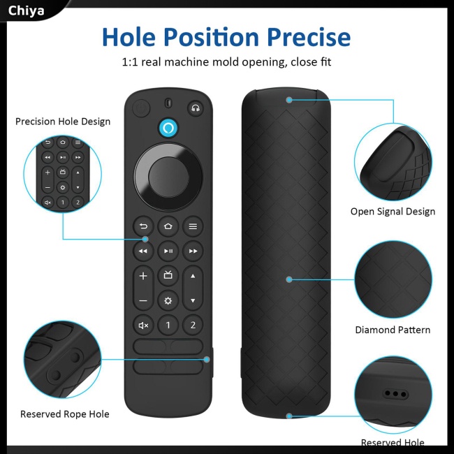 Vỏ Bảo Vệ Điều Khiển Từ Xa Chống Trượt Chống Sốc Cho Alexa Voice Pro