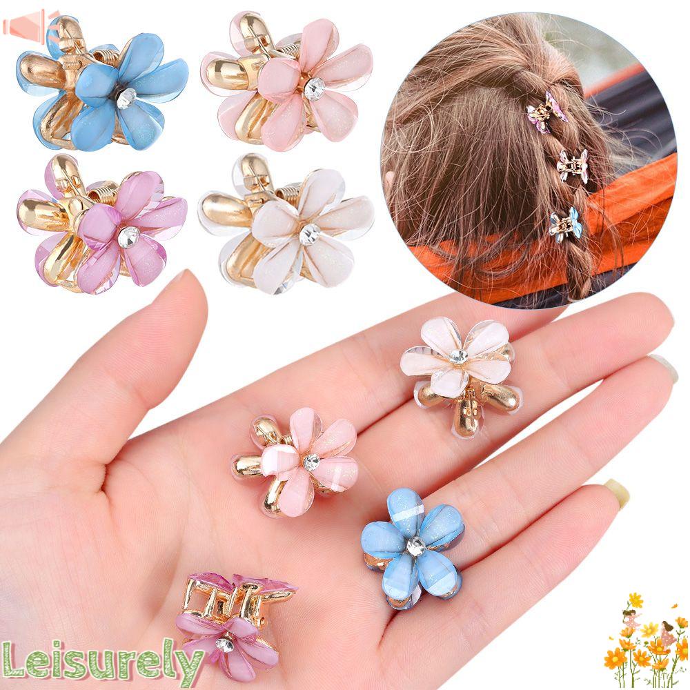 LEILY Kẹp Tóc Hoa Đính Đá Thời Trang Cho Nữ