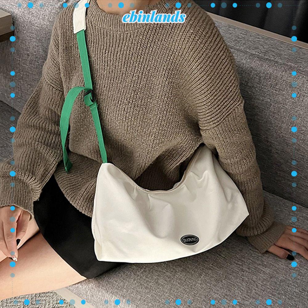 EBINLANDS Túi Xách Du Lịch Bằng Nylon Sức Chứa Lớn Màu Sắc Đơn Giản