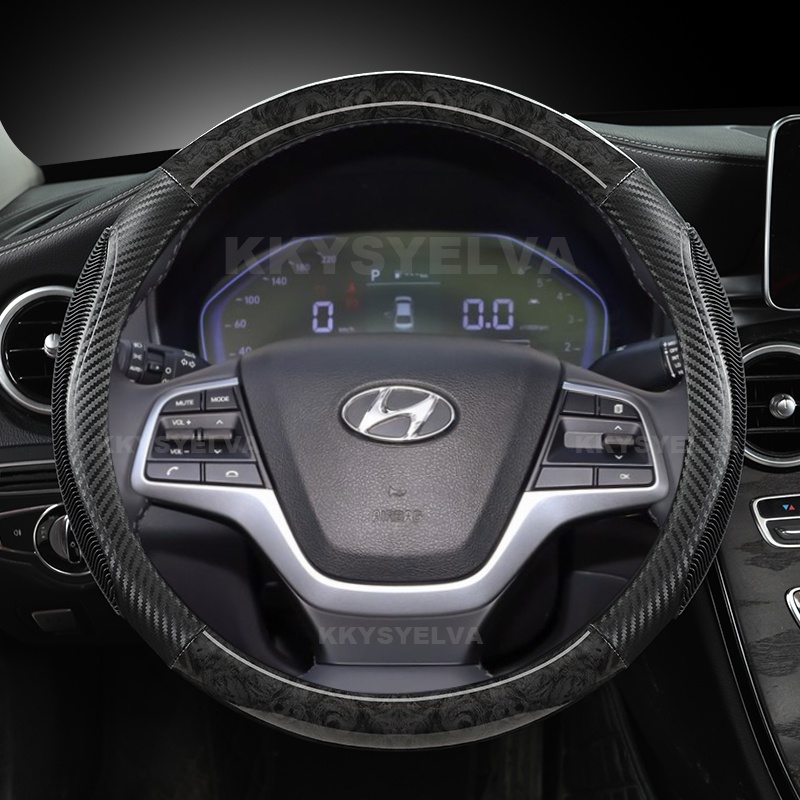 Vỏ Bọc Vô Lăng Họa Tiết Vân Gỗ Cho Hyundai Elantra 4 2016-2018 Solaris 2017 Accent Verna 2018