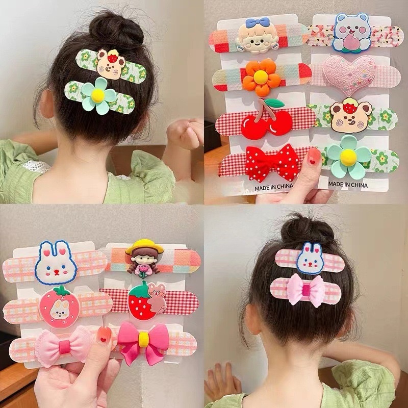 Miếng Dán Tóc Mái Dễ Thương Cho Bé Gái