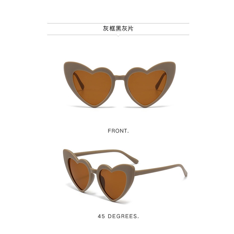 Kính Mát Hình Trái Tim Phong Cách Mới Dành Cho Bé Trai Bé Gái