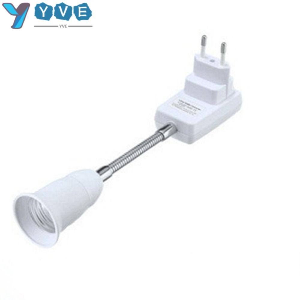 YVE Đuôi Đèn LED E27 Chuyển Đổi Từ Đầu Cắm EU Sang E27