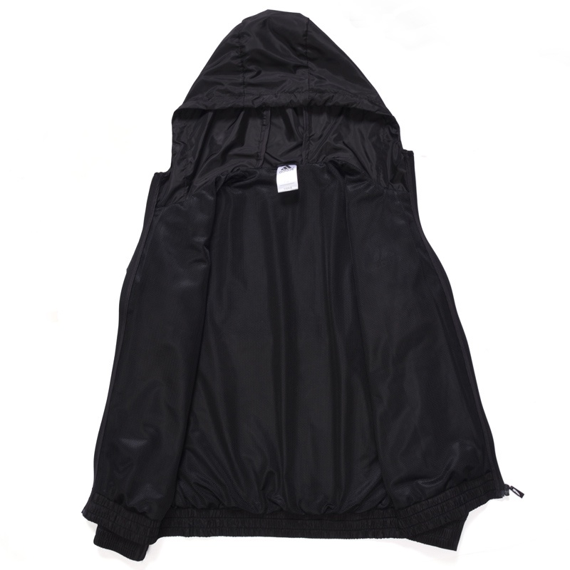 Áo Khoác Thể Thao Adidas 100% Chính Hãng Có Mũ Trùm Siêu Nhẹ Nhanh Khô Chống Gió Cho Nam Và Nữ