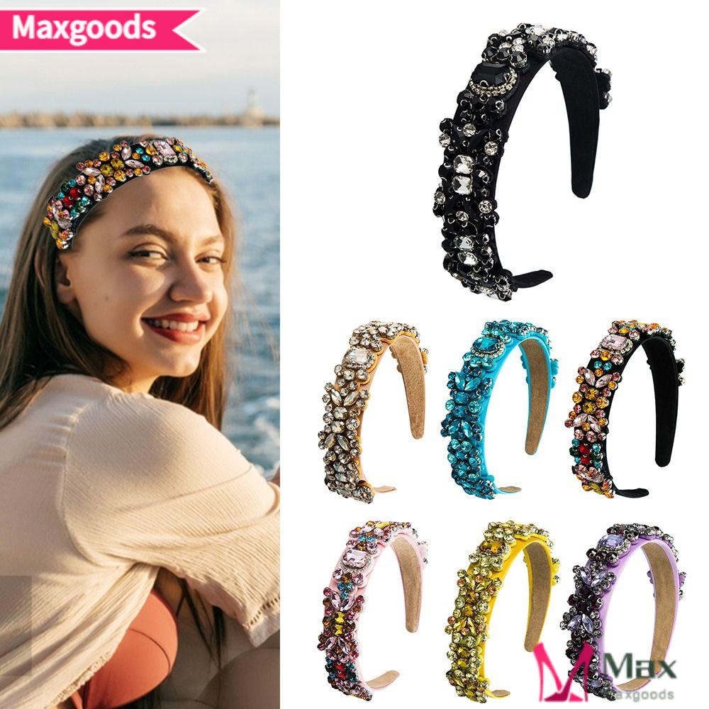 MAXG Băng Đô Cài Tóc Bản Rộng Thời Trang Dùng Rửa Mặt / Trang Điểm Spa Thích Hợp Làm Quà Tặ