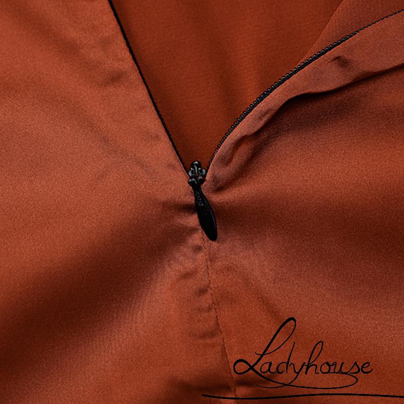 Đầm Dự Tiệc Hai Dây Dáng Dài Hở Lưng Màu Trơn Gợi Cảm Cho Nữ