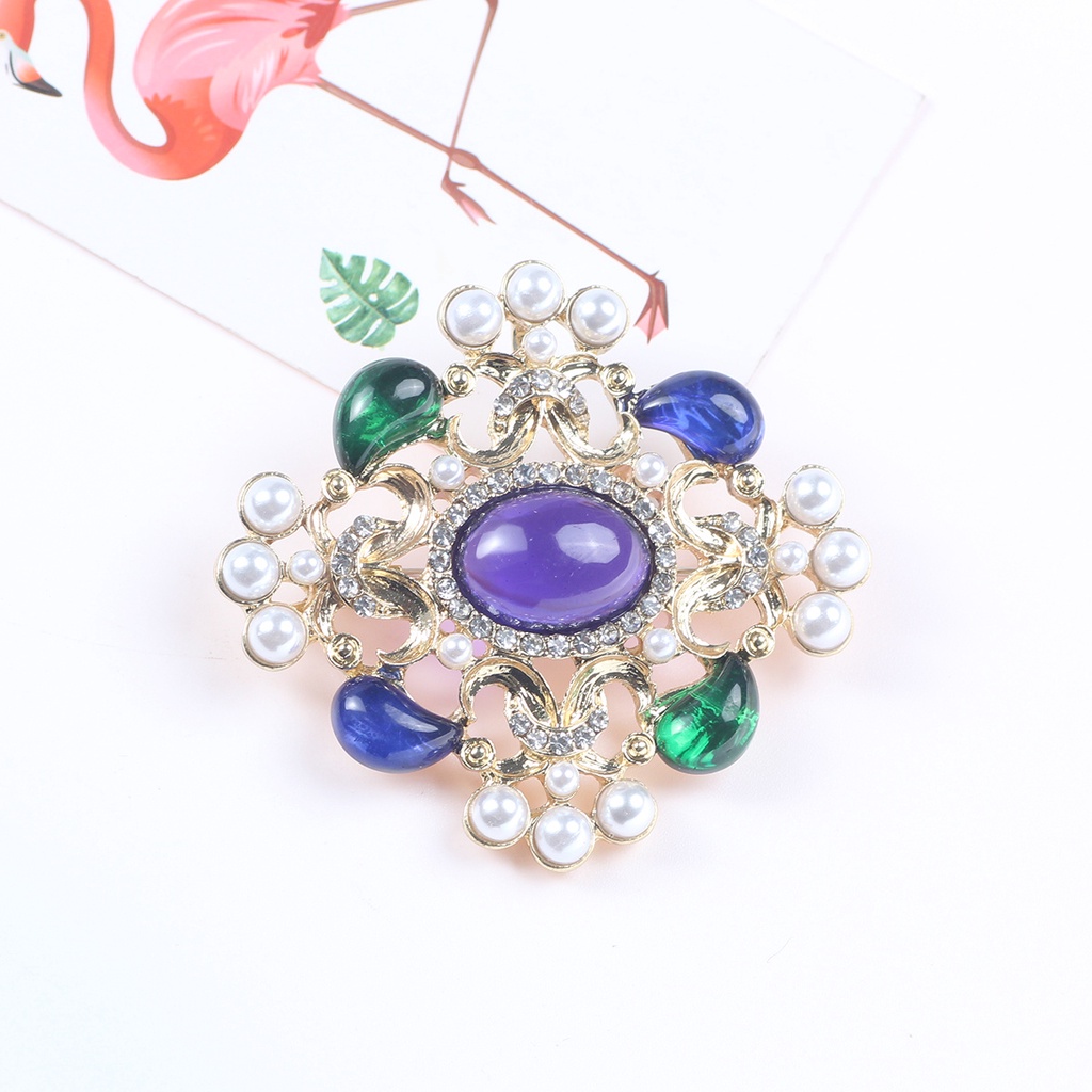 Ghim Cài Áo Đính Ngọc Trai Phong Cách Vintage Sang Trọng