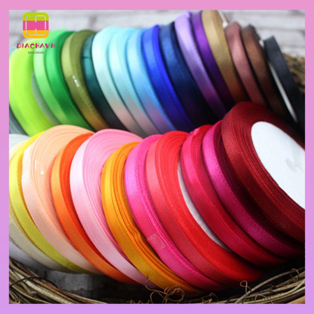 DIACHAVN Cuộn Dây Ruy Băng Lụa Rộng 3mm Dài 5M Dùng Để Trang Trí Quần Áo Búp Bê