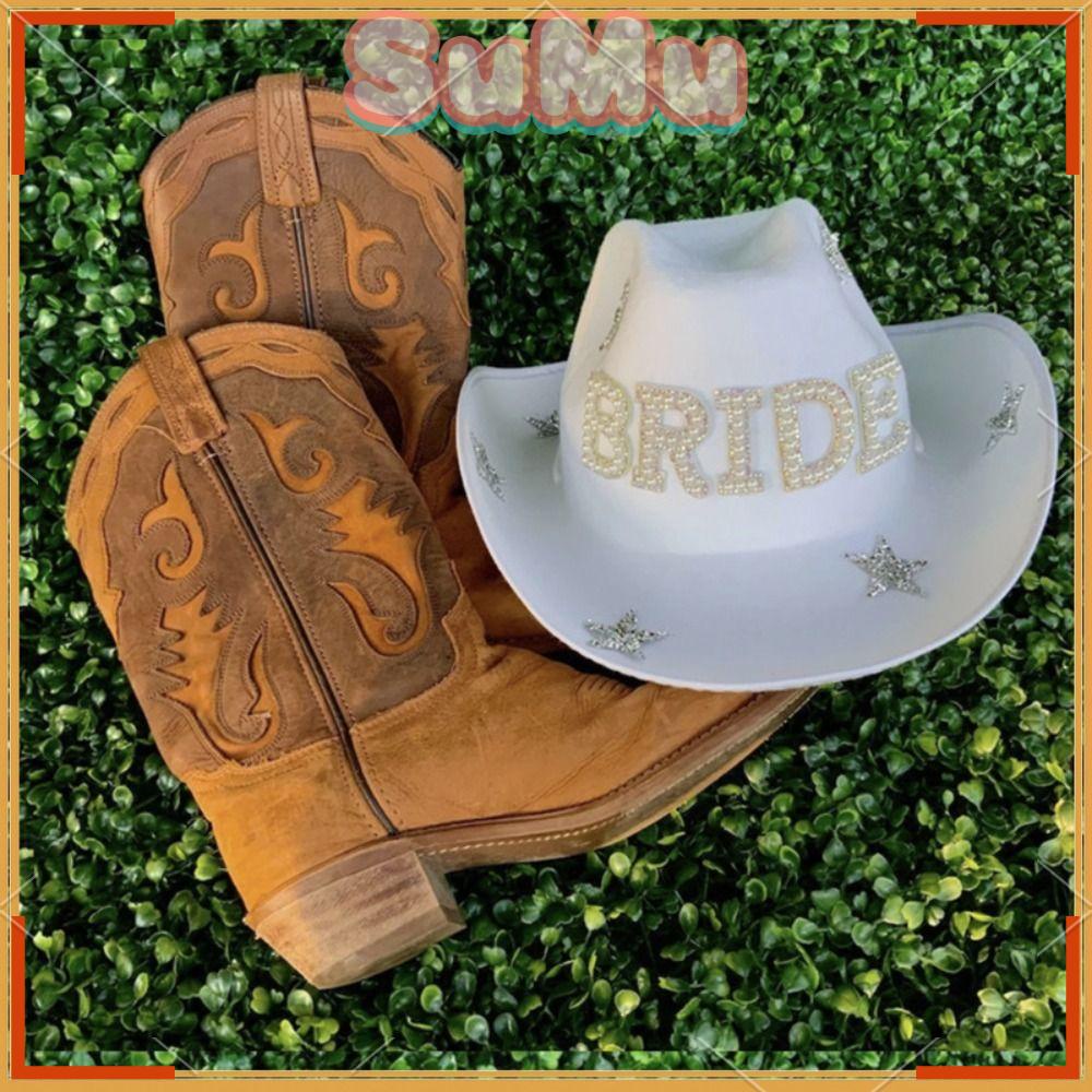 SUMU Mũ Cao Bồi Hóa Trang Chữ Mới Ngôi Sao Phương Tây Cho Nữ