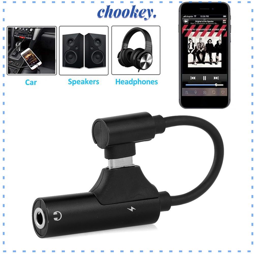 CHOOKEY Đầu Chia Cổng Type-C Sang Cổng USB 3.5mm Cho Samsung S10 S9 Huawei Mate20