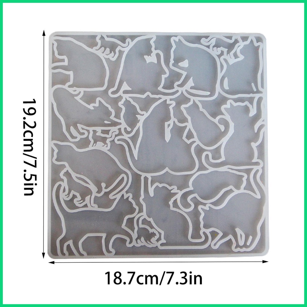 Khuôn Silicone Làm Nhựa Resin Thủ Công DIY Hình Mèo Cho jiwvn Jwvn