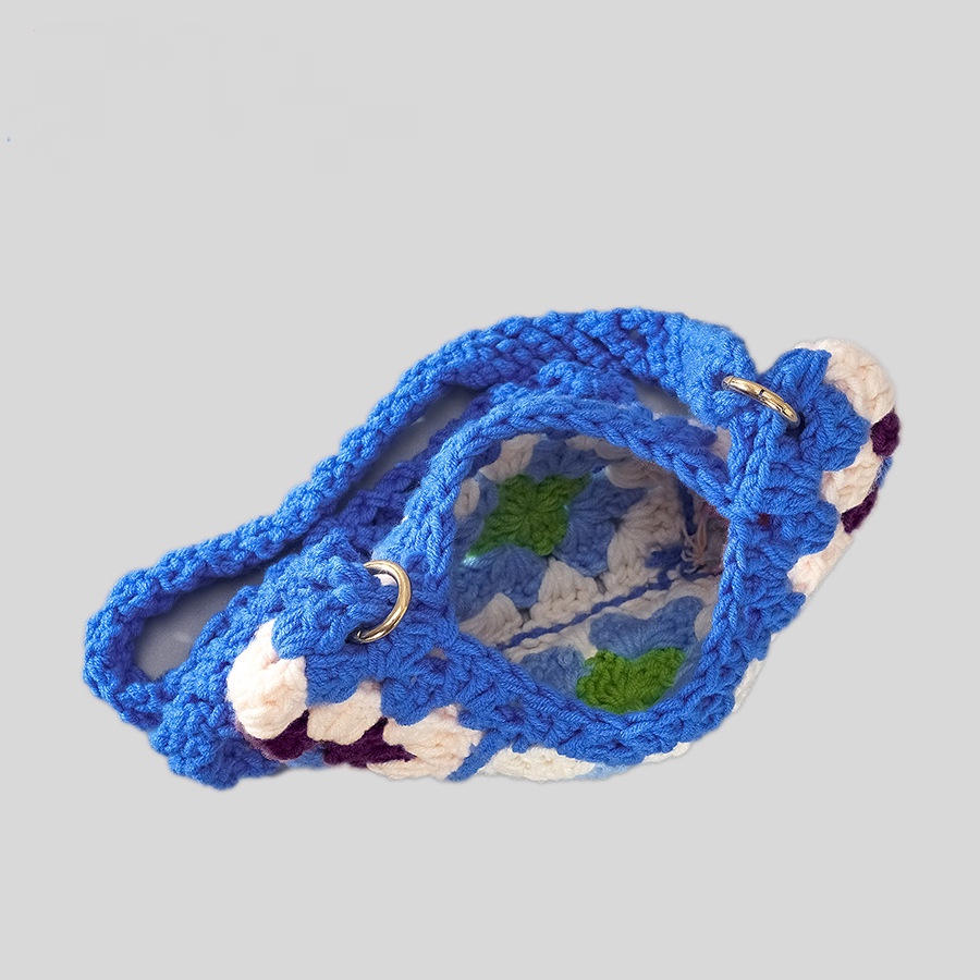 Túi Đeo Chéo Đựng Điện Thoại Đan Len Phong Cách Vintage Mới