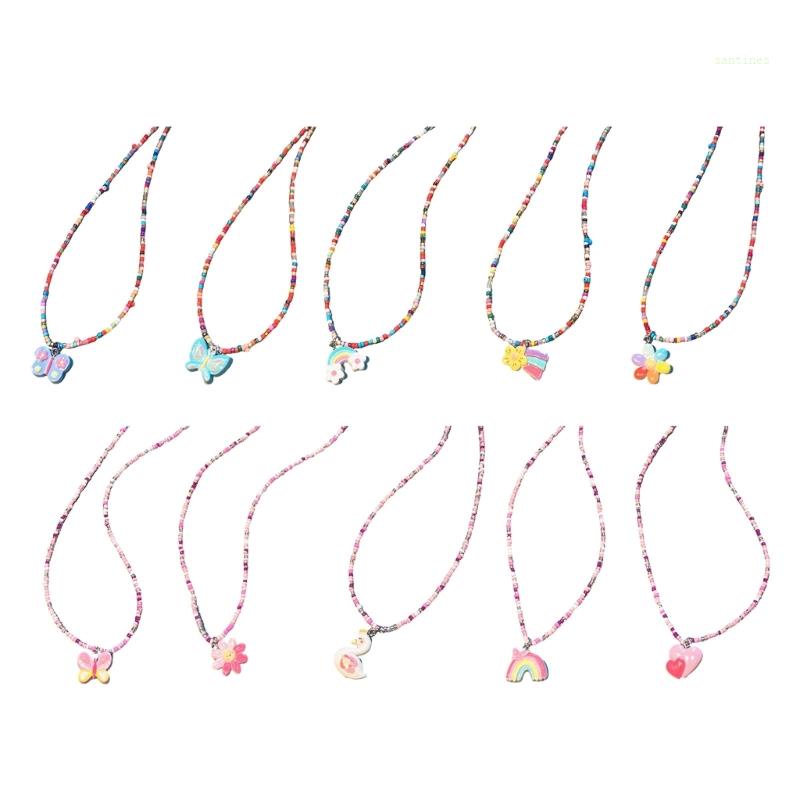 Vòng cổ Mạ Vàng 2K Đính Hạt Nhiều Màu Thời Trang