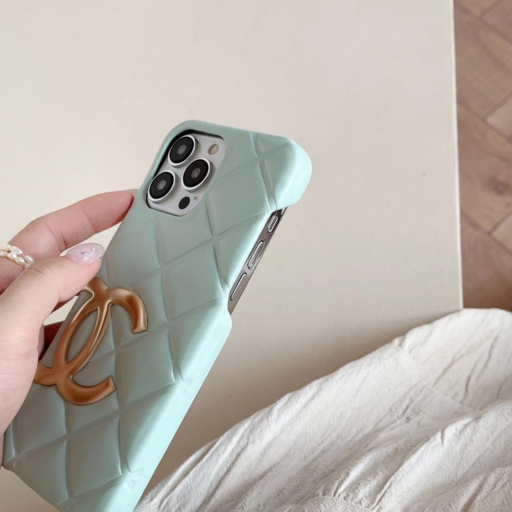 Ốp Điện Thoại Da Vân Kim Cương Cho iPhone14 14promax 14pro chane1 13 13pro 13promax 12 12promax 12pro 11