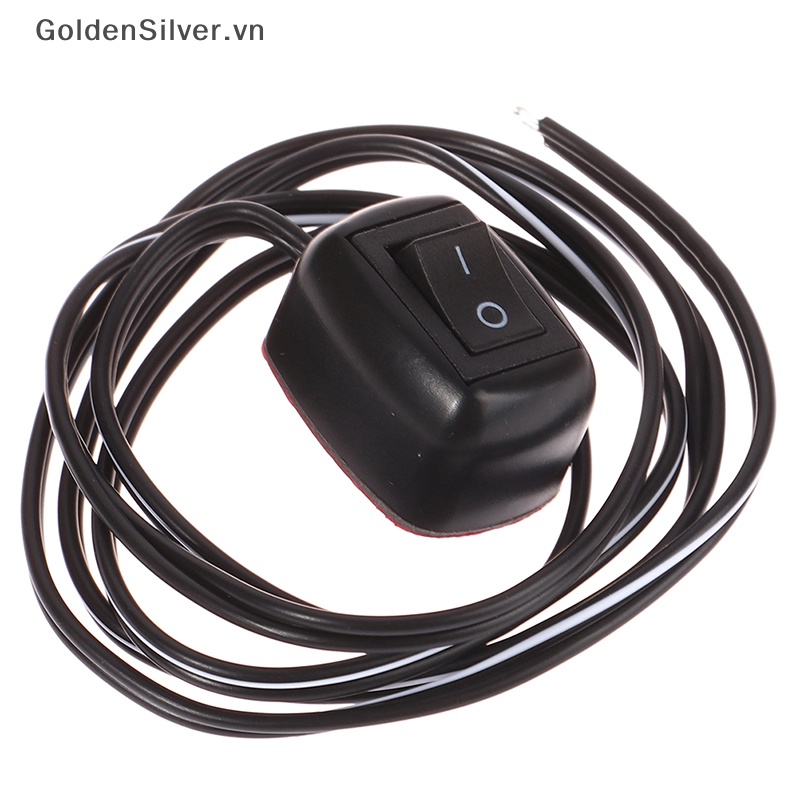 Công Tắc Chuyển Đổi DC 12V Màu Vàng Kèm Dây Cáp 60cm Chuyên Dụng Cho Xe Hơi