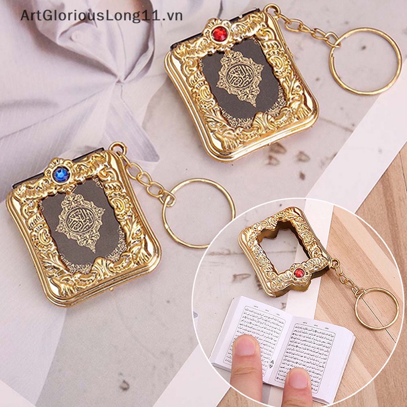 Móc Khóa Mặt Hình Sách Mini Phong Cách Hồi Giáo Cho Koran Ark Quran Book