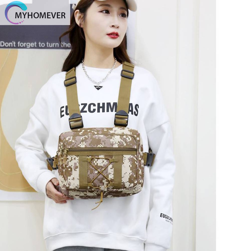 Túi Đeo Chéo Ngực Vải Oxford Nhỏ Gọn Có Thể Điều Chỉnh Thời Trang Cho Nam