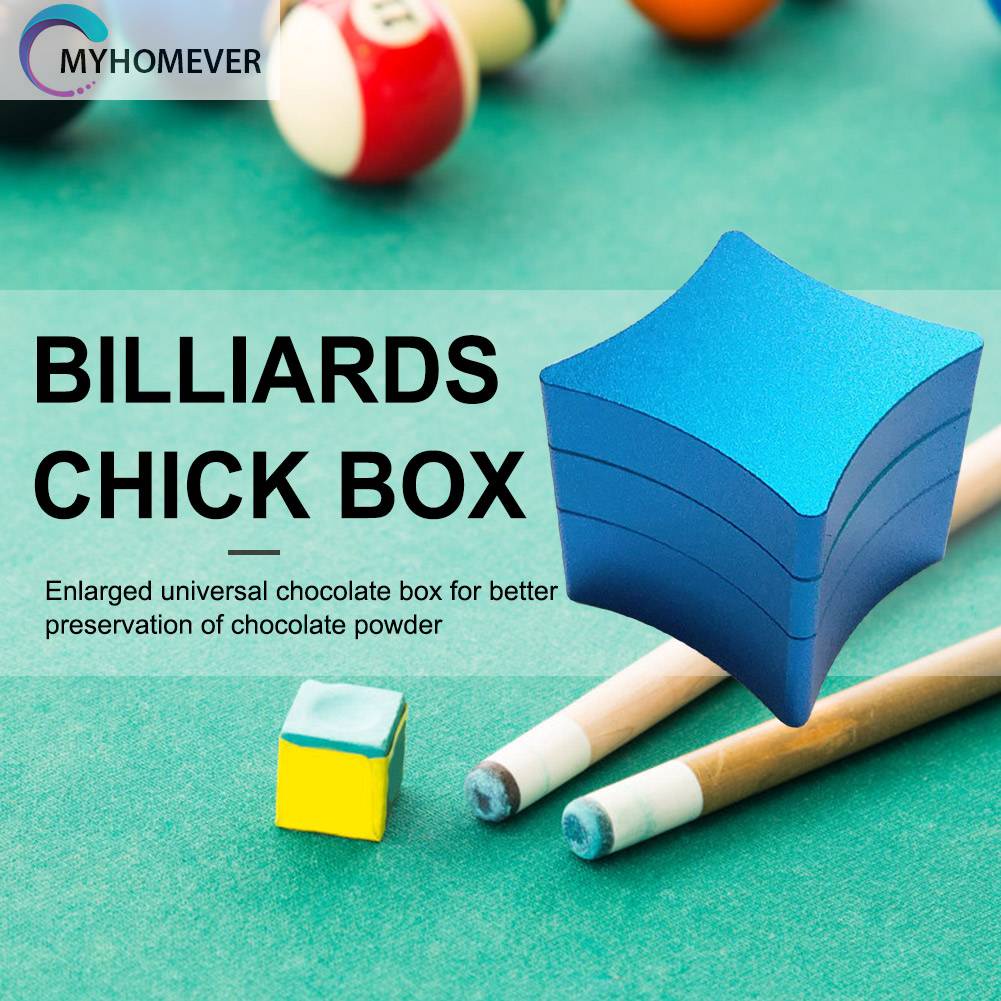 Hộp Phấn Đánh Bida Kim Loại 3 Tầng Siêu Bền Tiện Dụng