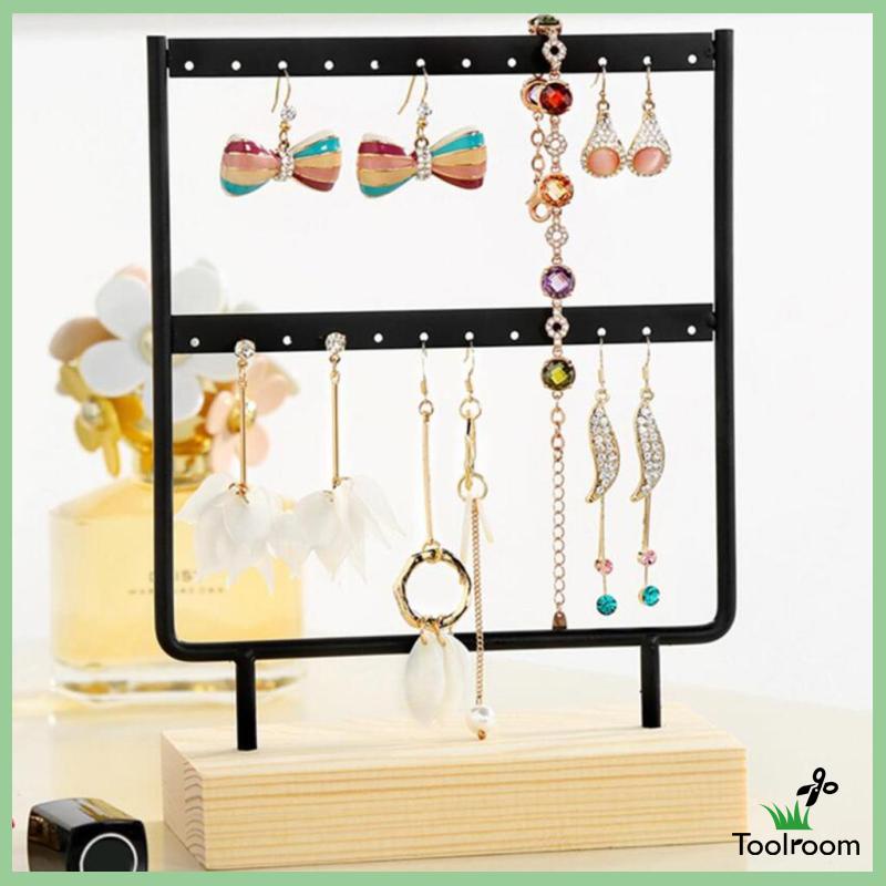 Giá Đỡ Trưng Bày Bông Tai Bằng Sắt Màu Đen Cỡ Lớn Tiện Dụng