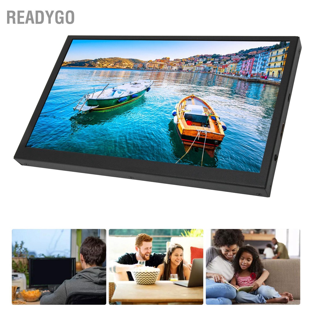ReadyGo Có hàng sẵn Màn hình cảm ứng 10 1 inch HD 1024x600 Máy tính xách tay di động thứ hai cho Windows OS X RPi 4 3