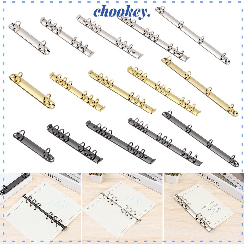 CHOOKEY Kẹp Cố Định Sổ Tay Bằng Kim Loại Nhiều Màu Tiện Dụng DIY